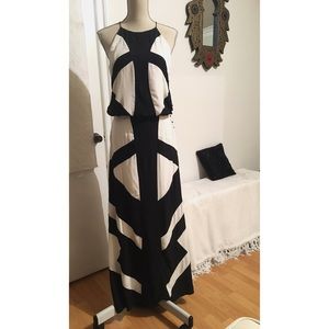 Sheri Bodell black and white maxi dress